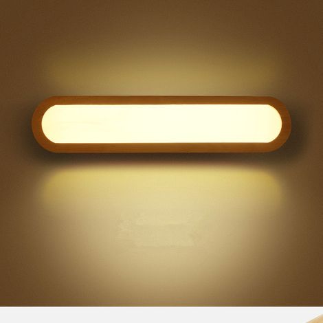Lámpara de pared LED nórdica de madera maciza, iluminación interior decorativa para dormitorio, pasillo, escaleras, lámpara de lectura cuadrada creativa de madera