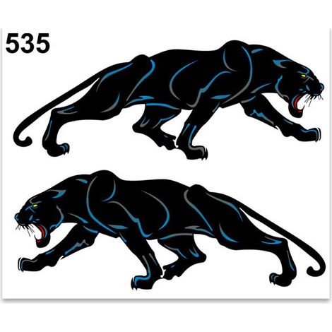 Adesivi Stickers Standard Pantera 10 x 12 cm (1/4)