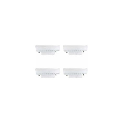 Spot LED GX53 9W Blanc Chaud 3000K, 900LM, AC 230V, Equivalent CFL GX53 15-18W, 120° Ampoule Réflecteur LED GX53 pour Meuble Cuisine/Armoire, non-dimmable, lot de 4 [Classe énergétiqu (1/4)