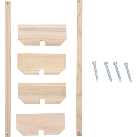 Lot de 2 perchoirs en bois pour poules, grands supports en bois pour oiseaux, perchoirs pour coqs et perroquets, accessoires pour animaux de compagnie (1/5)