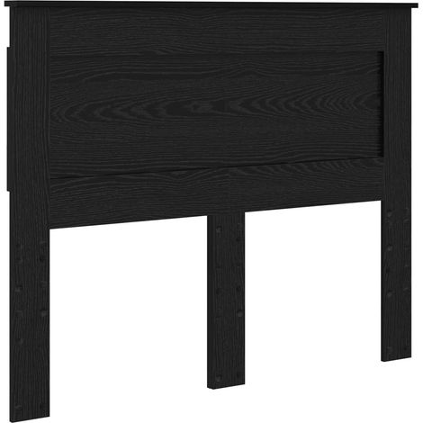 Maison Exclusive - Testiera con testiera Rovere Nero 120 cm Legno multistrato
