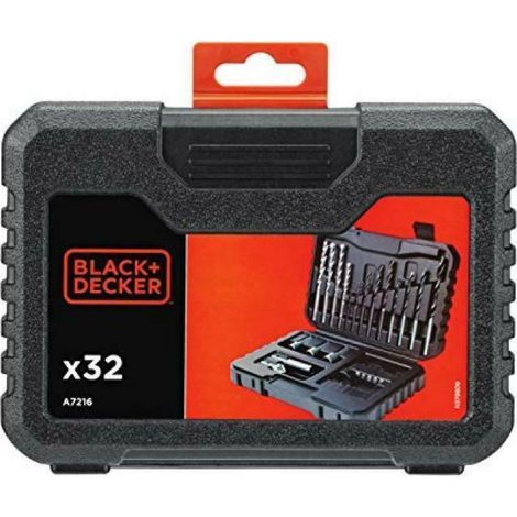Black and Decker Koffer mit 32 Zubehörteilen