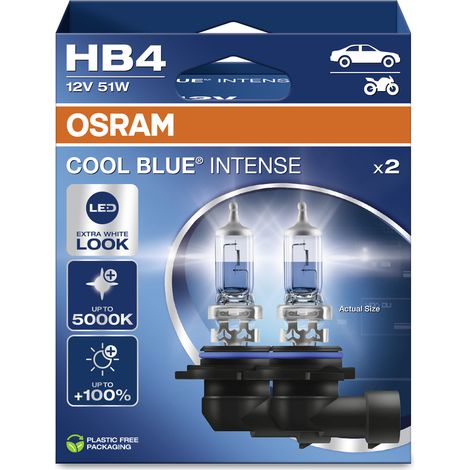 Osram Automotive 4062172388306 Halogen Leuchtmittel COOL BLUE® INTENSE HB4 51 W 12 V