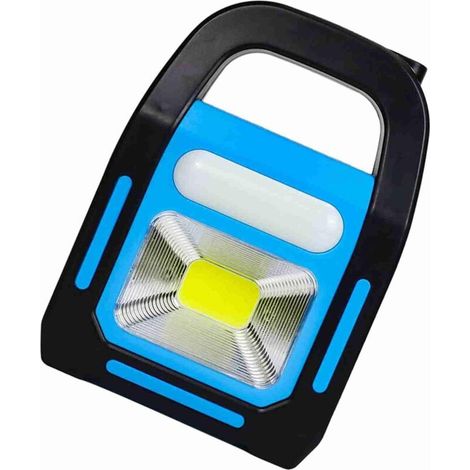 Solar Camping Lantern with USB Charging, Long-Range Lightweight Projection for Emergencies, Hurricanes, and Hiking (BLUE) (1/5)