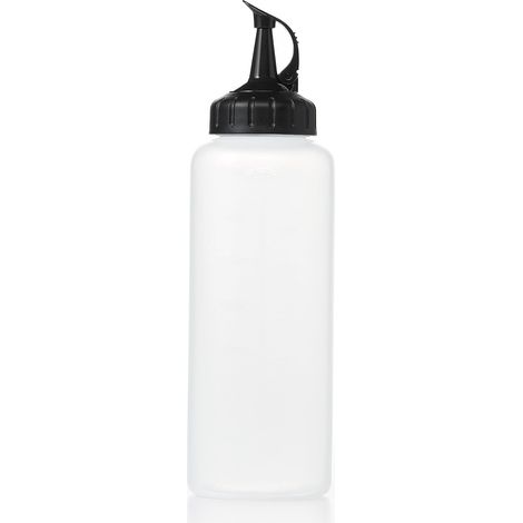 Flacon souple pour décoration – Bouteille pour sauce - Taille moyenne - Transparent (1/4)