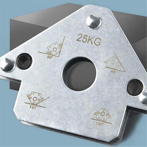 Outils auxiliaires de soudage électrique : positionneur magnétique pour soudage électrique, aimant d'angle droit pour l'absorption du fer à souder (75 kg). (1/5)