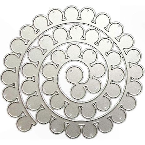 Jeu de 4 pochoirs métalliques fleurs 3D pour scrapbooking, gabarit de découpe DIY, moule à cartes et albums photo, outil de bricolage Eming pour embellir papiers et décorations. (1/5)