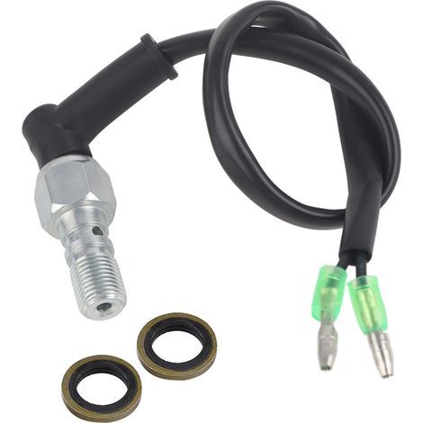 TOPINCN Motorbine Hydraulic Brake Pressure Switch in Durable Aluminium (M10X1).