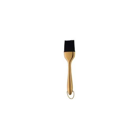 Ölpinsel aus Silikon und Edelstahl zum Kochen, ideal zum Grillen und Backen (gold) - Crezuo
