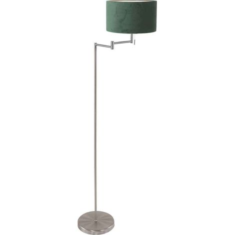 Mexlite - lámpara de pie - Bella - acero - metal velours tejido -