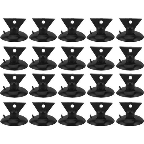 Lot de 20 Extracteurs d'Ampoules Ventouse 35 MM Noirs Outil de Changement d'Ampoule pour LED et Incandescence Kit d'Extraction Sécurisé pour Plafonds Hauts et Maintenance à