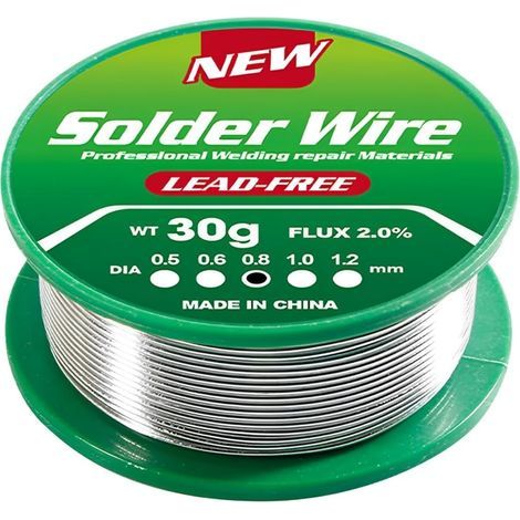 Rolle 0,8 mm Sn99,3 Cu0,7 bleifreies Lötdraht mit Flussmittel für elektronische Bauteile (1/5)