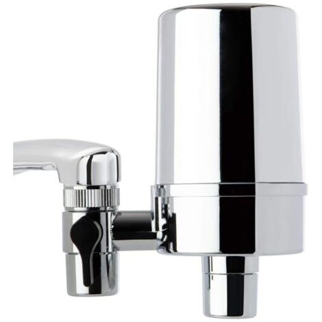QORVA-Filtre à Eau de Robinet pour Cuisine, Salle de Bain ou Évier de Camping-car, Longue Durée de Vie de 500 Gallons, Finition Chromée