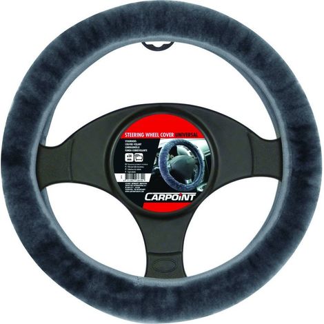 Couvre volant mouton anthracite (1/2)