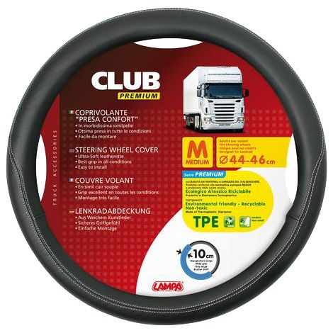Couvre-volant CLUB Premium 46-48 cm noir (1/2)