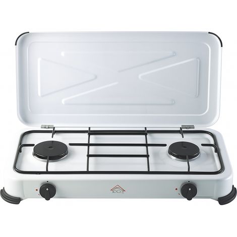 CUISINIÈRE À GAZ 2 FEUX AVEC COUVERCLE - 2,6 KW (1/2)