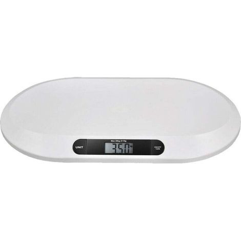 Pèse-bébé numérique jusqu'à 20 kg – Balance électronique avec écran LCD – Fonction tare – Plastique ABS – Conception ergonomique (1/5)