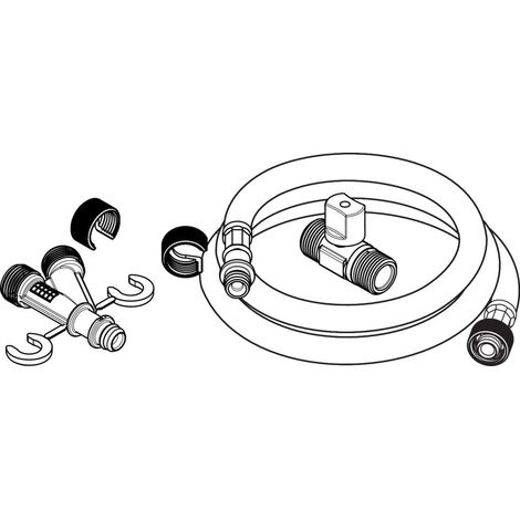 Hansgrohe - Wasseranschluss Set für Dusch WC 60308000 (1/2)