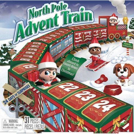 Another Christmas decoration, The Elf on the Shelf - New box with the North Pole Advent Train (1/5)