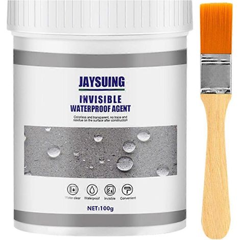 Agent imperméable et anti-fuite, mastic d'étanchéité invisible et résistant pour toitures, toilettes et murs extérieurs. Colle de réparation de fuites. (1/4)