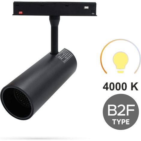 Faretto LED da 12W 3CCT tipo B2F per binari magnetici SMART TRACK 48VDC (1/5)