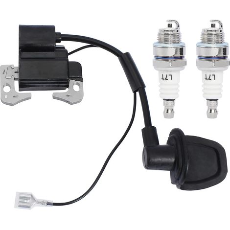 Bobine d'allumage Bougie d'allumage L7T pour 2 temps 33cc 43cc 47cc 49cc 50cc Mini moto Dirt Pocket Bike Chopper Scooter Kids Quad ATV Minimoto Coolster QG-50 X-pro Apollo SYX SSR SX50 SX50-A (1/4)