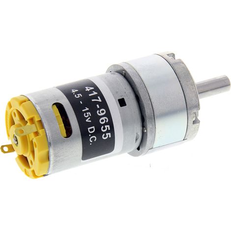 Motoréducteur CC RS PRO, 12 V, 7,92 W, 1974 tr/min, dia. de l'arbre 6mm ( Prix pour 1 ) (1/2)