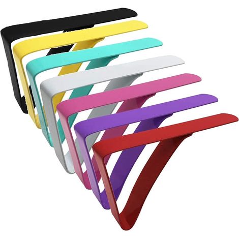 Pince spéciale 7 pièces ensemble multicolore pince à nappe en acier inoxydable support de pince à nappe réglable pince à nappe extérieure extérieure adaptée pour restaurant fête pique-nique mariage 7. (1/2)