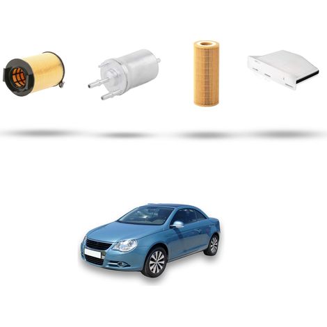 Kit tagliando 4 filtri compatibile con Vw Eos (1F7,1F9) 2.0 FSI 110kw Dal 2006 (1/5)