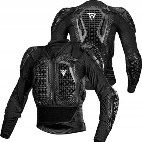 Veste De Protection Motocycliste - Noir - Xl - Protection Ce - Armure Moto (1/5)