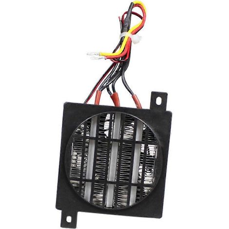 Résistance chauffante PTC 24 V/100 W en céramique à température constante, de type conducteur, avec ventilateur et isolation haute tension. (1/5)