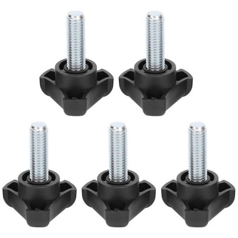 QORVA-5 pièces en plastique tête triangulaire poignée vis bouton ensemble de serrage accessoire M10 30mm