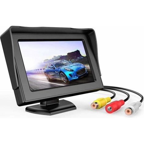 Écran LCD de Caméra de Recul, 4,3 Pouces Caméra de recul avec écran étanche, pour camionnette SUV, pour Voiture-LIAIKI (1/5)