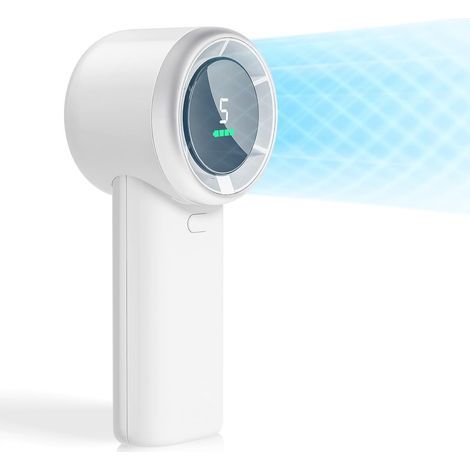 Mini portable fan, USB rechargeable, high speed, with 10 hours of battery life, a small summer gadget for women, ideal for the beach. - AquaForge (1/5)