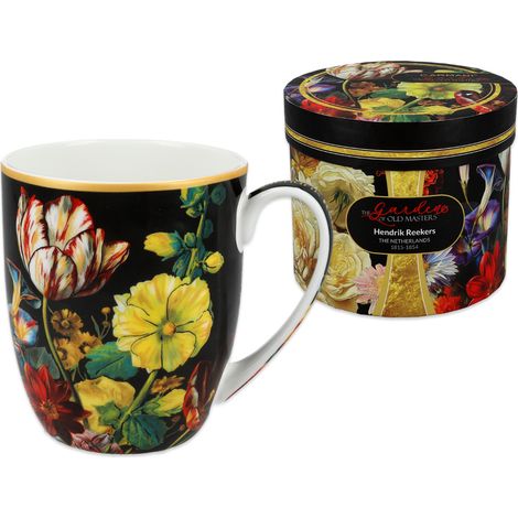 Taza de porcelana Camio con flores barrocas, Hendrik Reekers Carmani (1/5)