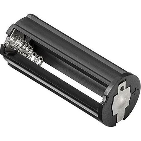 Portapilas para 3 pilas FR03, HR03, LR03  Negro