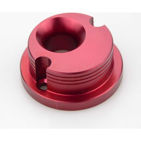 Base de filtre à air WOOSTAR à 2 jets, base de filtre à air en métal rouge (1/4)