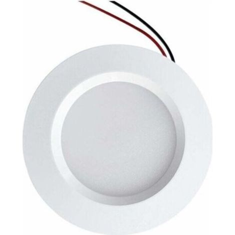 Mini-LED-Einbaustrahler, 55 mm Loch, 68 mm Durchmesser, kompakt, 3 W, 12 V DC, wasserdicht, IP54, für Bad, Küche und Möbel (Aluminium, neutralweiß 4000 K) [Energieklasse E] (1/4)