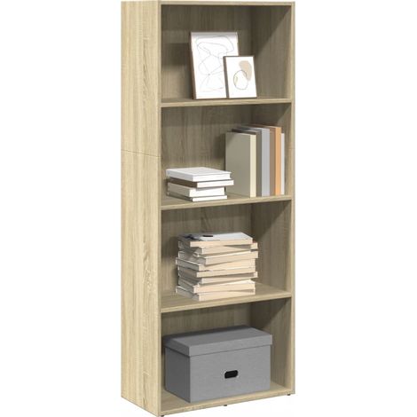 Bücherregal Sonoma-Eiche 60x30x152 cm Holzwerkstoff