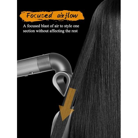 Adapté à l'accessoire concentrateur de lames pour Dyson Airwrap, pour un résultat plus lisse et plus harmonieux. (1/4)