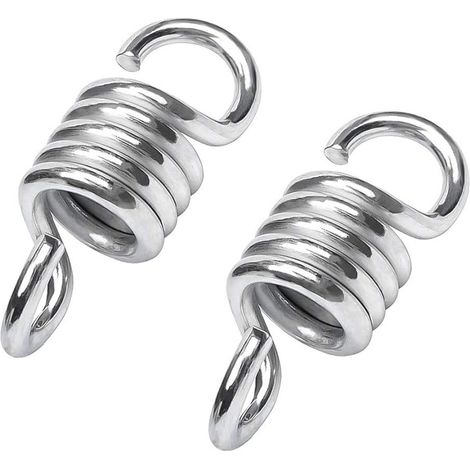 Hamac à Ressort 2 PCS 7mm Ressort de Chaise de Hamac, Extension de Crochet à Ressort, Accessoire pour Chaise Hamac, pour Chaises de Porche Balançoires à Suspendre (1/5)