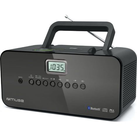Sin K7 - Sintonizador Digital FM/PO - Bluetooth - Entrada Auxiliar - Negro - Muse (1/2)