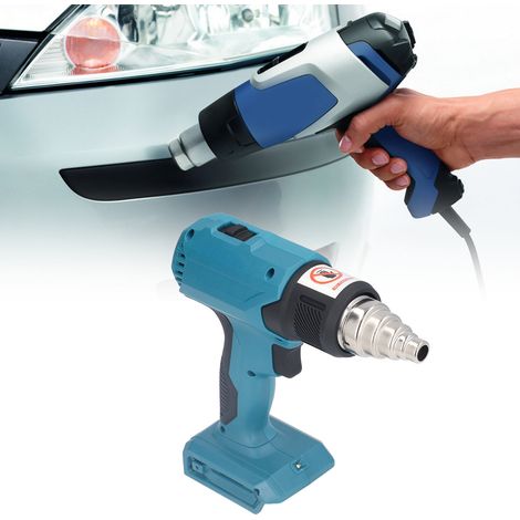 Pistola pulverizadora térmica inalámbrica de ABS, 3 velocidades, recargable, pistola pulverizadora de plástico portátil para revestimiento de vinilo, pintura, decapado de pintura y mantenimiento. (1/5)