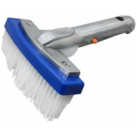 Brosse de piscine de 14 cm - Mini brosse de nettoyage de piscine - Pour les taches tenaces, les marches, les échelles, le périmètre de piscine et les allées (1/5)