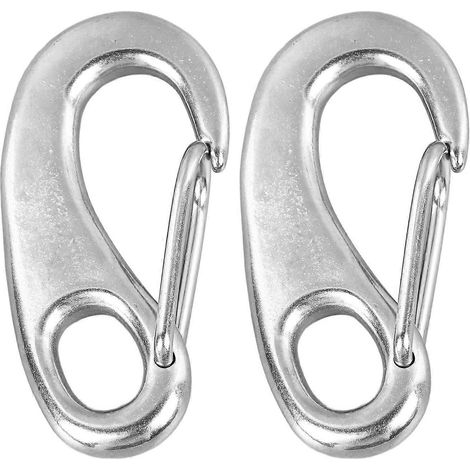 Stück Marineclips Edelstahl 316 Federkarabinerhaken Multifunktionale Schnellverbindungsclips Karabiner