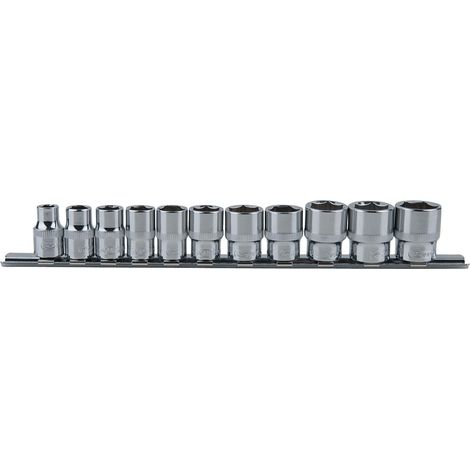 3/8" CHROMEplus Jeu de douilles 12 pans, 11 pcs 8-19 mm