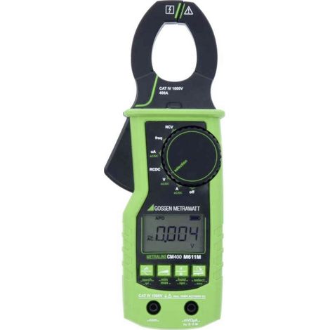 Gossen Metrawatt METRALINE CM 400 Stromzange  digital inkl. Prüfkabel CAT IV 1000 V Anzeige (Counts)