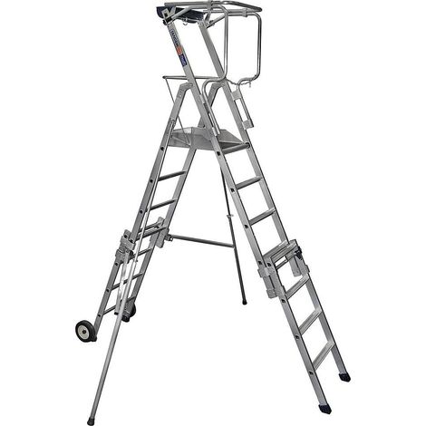 Echafaudage télescopique TELETOWER roulant aluminium 4m DUARIB - 30100600 (1/2)