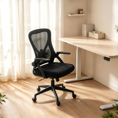 Sedia girevole confortevole, sedia da ufficio ergonomica con schienale regolabile, sedia da lavoro moderna, sedia da scrivania versatile (solo con 1 sedia da scrivania) (1/5)