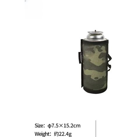Housse de protection pour bidon d'essence de camping, étui pour bouteille de gaz, housse de protection pour bouteille d'air comprimé, boîte à mouchoirs avec poche latérale, étui pour cartouche de gaz, (1/5)